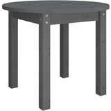 Maison Chic Klubska mizica - kavna mizica - Nizka mizica siva Ø 55x45 cm trdna borovina, (21753128) Cene