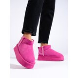 SHELOVET Suede platform snow boots pink | Shoptok.si