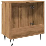 vidaXL Kopalniška omarica artisan hrast 58x33x60 cm inženirski les | Shoptok.si
