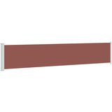  Uvlačiva bočna tenda za terasu 117 x 600 cm smeđa | shoptok.hr