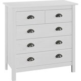  Komoda Hill bijela 79 x 40 x 80 cm od masivne borovine | shoptok.hr
