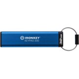 Kingston Technology IronKey Keypad 200 USB izbrisivi memorijski pogon 32 GB USB Tip-C 3.2 Gen 1 (3.1 Gen 1) Plavo | shoptok.hr