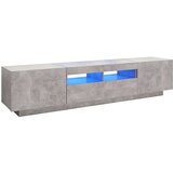 TV ormarić s LED svjetlima siva boja betona 180 x 35 x 40 cm | shoptok.hr