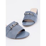 Sergio Leone Blue Heeled Flip Flops | ePonuda.com
