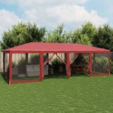  za zabave s 12 mrežastih bočnih zidova crveni 8x4 m HDPE | Eponuda.com