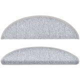  Prostirke za stepenice 10 kom 56x17x3 cm svijetlo sive poluokrugle | shoptok.hr