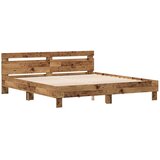  Krevetna konstrukcija Staro drvo 203 x 185 x 70 cm | shoptok.hr