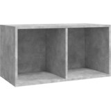  Kutija za pohranu vinilnih ploča boja betona 71x34x36 cm drvena | Eponuda.com