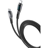 Cellular Line usb kabel usb-c-usb-c 5A 100W, digitalni zaslon | Shoptok.si
