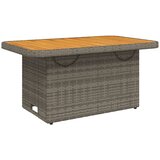  Vrtni stol sivi 90 x 55 x 71 cm od poliratana i bagremovog drva | shoptok.hr