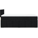  Krevet s oprugama i madracem crni 90x200 cm od tkanine | shoptok.hr
