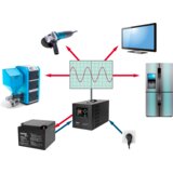 Rebel POWER-1500-LFP4 1500 VA / 1050 W UPS s čistim sinusnim valom i punjačem 40 A Slike