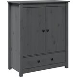  Visoka komoda siva 83 x 41,5 x 100 cm od masivne borovine | Eponuda.com