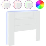 Maison Chic posteljno vzglavje - vzglavna omarica - nočna omarica led bela 120x16,5x103,5 cm, (21703956) Cene