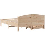 vidaXL Okvir kreveta bez madraca 160 x 200 cm od masivne borovine | shoptok.hr