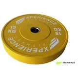 bumper ploče u boji experience fitness 2 x 15 kg žuta