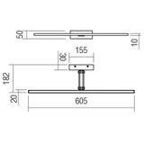  Redo 01-3463 - LED svetlo za slike LINEAR LED/8W/230V 60,5 cm CRI 92 crno | Eponuda.com