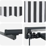  Okvir tende Antracit i bijelo 300 x 250 cm | shoptok.hr