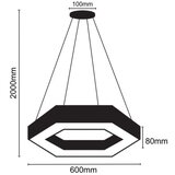  LED luster na sajli LED/28W/230V 4000K prečnik 60 cm | Eponuda.com