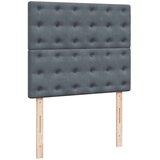 Box spring krevet s madracem tamnosivi 120 x 200 cm baršunasti | shoptok.hr