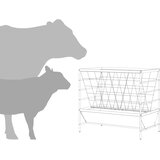  Hranilica za stoku Crna 100 x 60 x 90 cm Hladno valjani čelik | shoptok.hr
