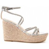 Leindia Espadrile 88504 Srebrna | Shoptok.si