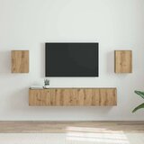 TV stenska omara 2 pcs Oreh 30 x 31 x 40 cm Konstruiran les, (5000238869) | Shoptok.si