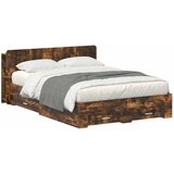  Okvir kreveta s pohranom Dimljeni hrast 150 x 200 cm | shoptok.hr