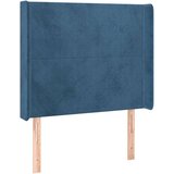  Box spring postelja z vzmetnico LED temno modra 90x200 cm žamet, (20930149) | Shoptok.si