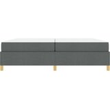  Krevetna konstrukcija Tamno siva 200 x 200 cm tkanina Zagasitosiva | Shoptok.si