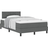 Krevet s opruga kutije Tamno siva 120 x 200 cm tkanina | Eponuda.com