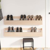  Zidni stalci za cipele 2 kom 110x9x23 cm od masivne borovine | Eponuda.com