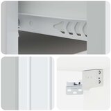  Stenski nočni omarici s predalom 2 pcs Bela 33 x 34,5 x 24 cm, (5000210026) | Shoptok.si