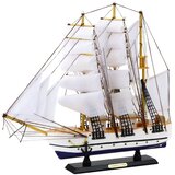  Kolekcionarski ukrasni model jedrenjaka fregate bijela 49x43cm | shoptok.hr