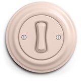  Reblig - Retro jednopolni prekidač sa ramom br. 1, staroružičaste boje | Eponuda.com