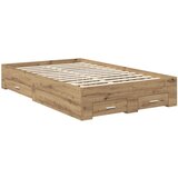  Okvir za krevet s ladicama Umjetnički hrast 120 x 190 cm | shoptok.hr