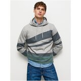 Pepe Jeans Light Grey Men's Brindle Striped Hoodie Phe - Men | ePonuda.com