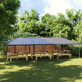 vidaXL Profesionalen vrtni šotor 4x9 m antraciten 90 g/m² | Shoptok.si