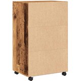 Ormarić s kotačima boja staro drva 55x40x91cm konstruirano drvo | shoptok.hr