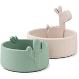 Done By Deer set od 2 silikonske zdjelice lalee sand/green | shoptok.hr