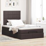  Okvir za krevet s madraca tamnosmeđi 120x190 cm od tkanine | shoptok.hr
