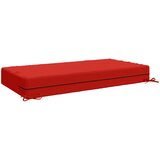  Jastuk za sjedalo SOEST 100% poliester Crvena 120 x 80 x 15 cm | shoptok.hr