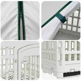  4-panelna pasja igralna ograja s streho 122 x 106,5 x 82 cm | Shoptok.si