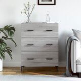 vidaXL Komoda siva sonoma 69,5x34x90 cm inženirski les | Shoptok.si