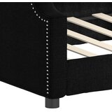  Dnevni krevet crni 100 x 200 cm od tkanine | shoptok.hr