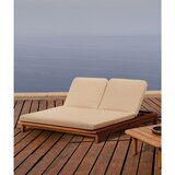 Kave Home Nastavljiv vrtni ležalnik iz masivnega lesa dvosed v naravni barvi Turqueta – | Shoptok.si