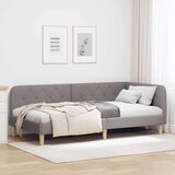 vidaXL Kotna postelja z vzglavjem Taupe 90 x 200 cm blago | Shoptok.si