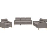  Sedežna garnitura z blazinami 3-delna taupe blago, (20910698) | Shoptok.si
