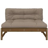  Srednja sofa boja meda 120x80 cm od masivne borovine Smeđa | Shoptok.si
