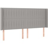  Box spring postelja z vzmetnico LED sv. siva 160x200 cm blago, (20884013) | Shoptok.si